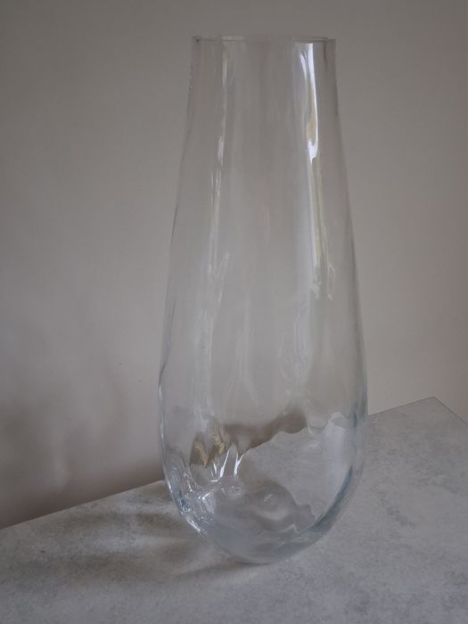 Piękny duży szklany wazon 50cm
