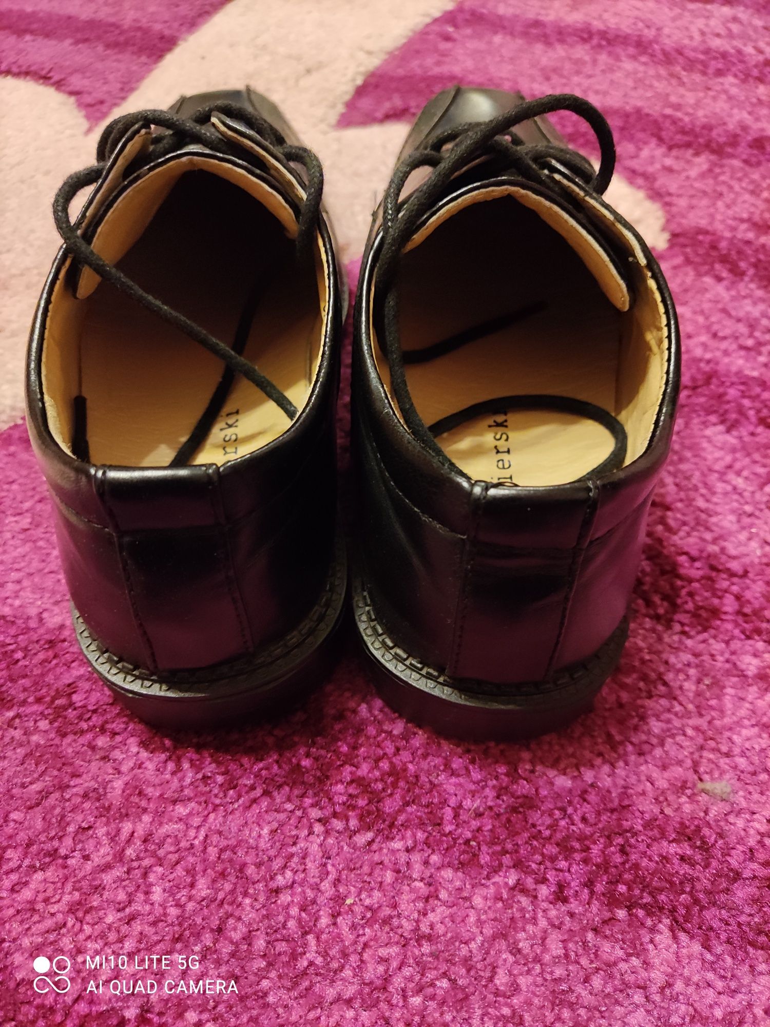 Buty chłopięce czarne komunijne rozmiar 34