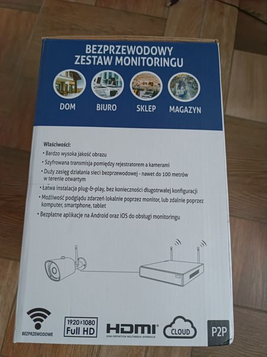 Bezprzewodowy zestaw monitoringu DVS Full HD 4 Mpi, DVS-IPS2240-4W