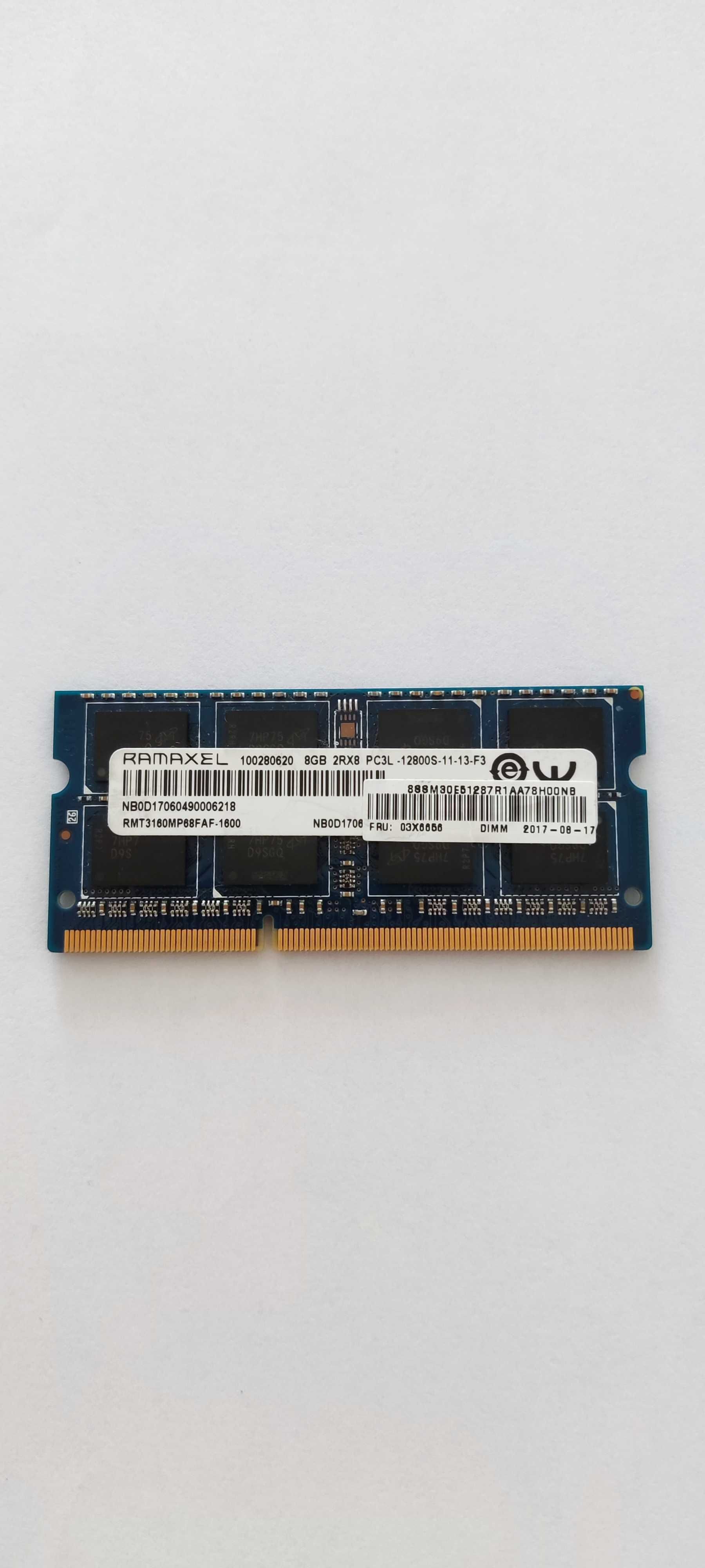 Операційна пам'ять RAMAXEL 8GB 2RX8 PC3L-128005-11-13-3