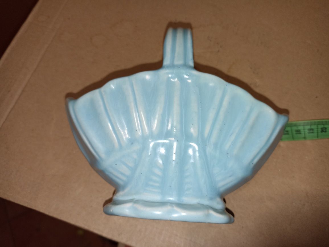 Blue ceramice niebieski ceramiczny Stary vintage koszyczek Covaneroft