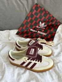 кросівки Adidas Samba Wales Bonner White Bordo р36-45