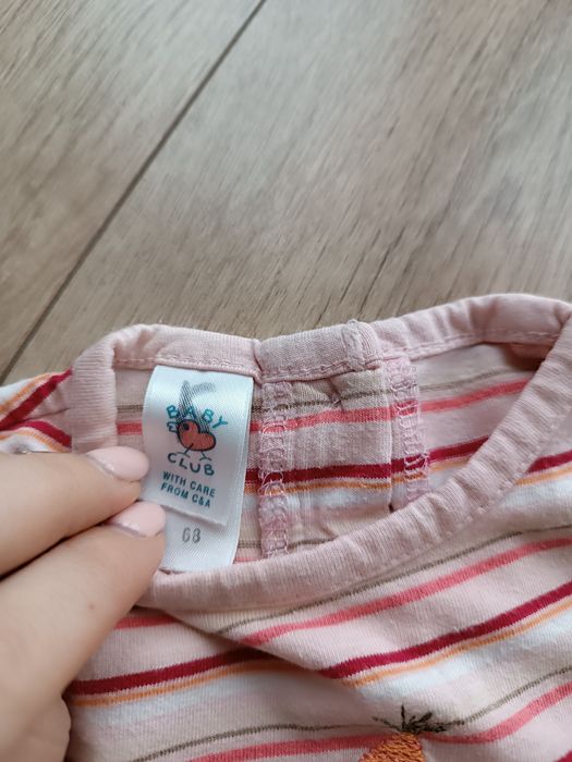 Zestaw koszulka bluzka z długim rękawem rozm. 68
