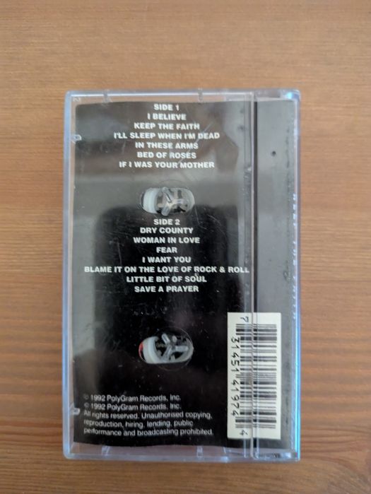K7 | Cassete - BoN Jovi "Keep the Faith " 1992