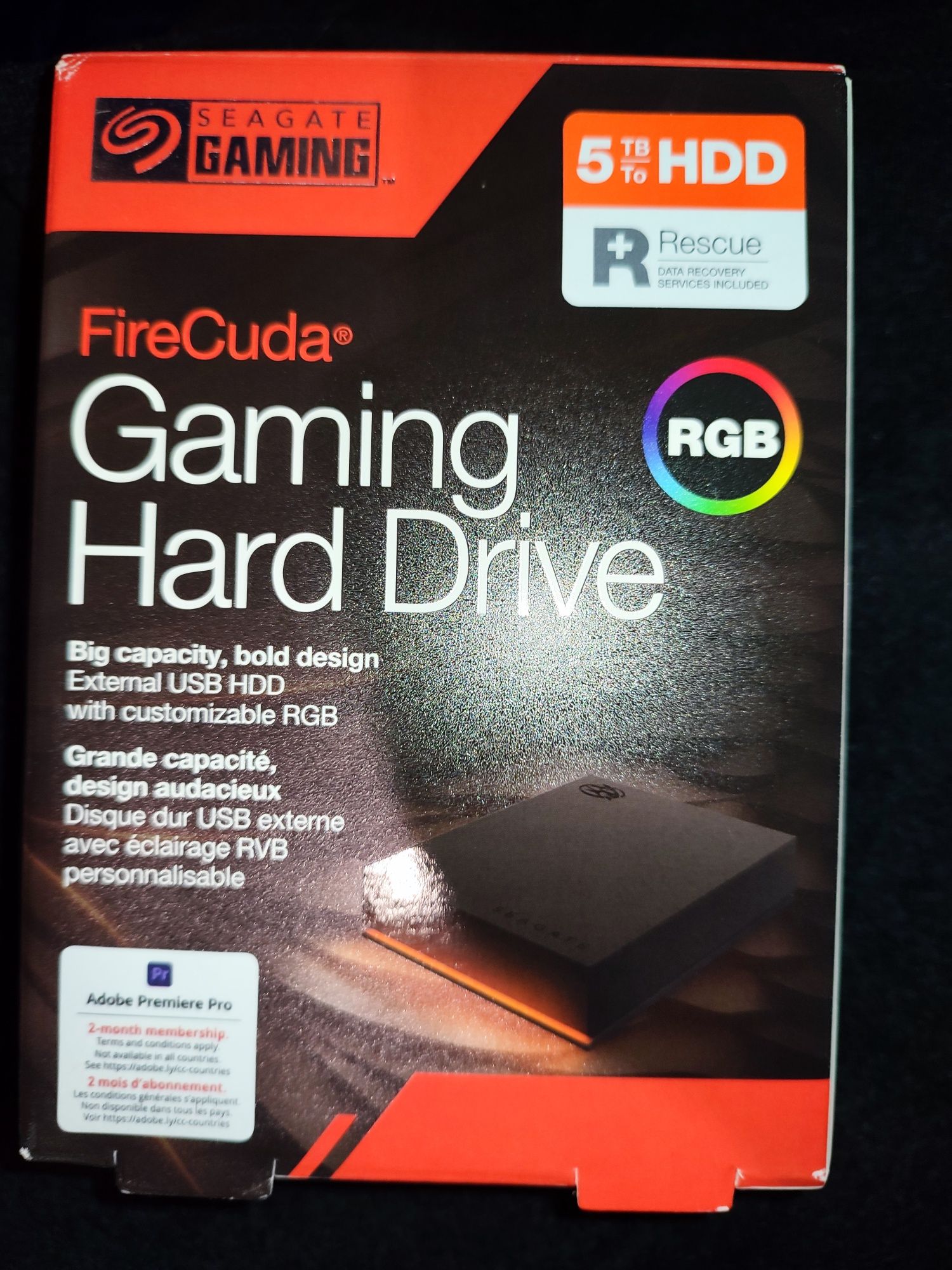 Disco Externo Seagate  Firecuda 5TB  2.5"  Gamer