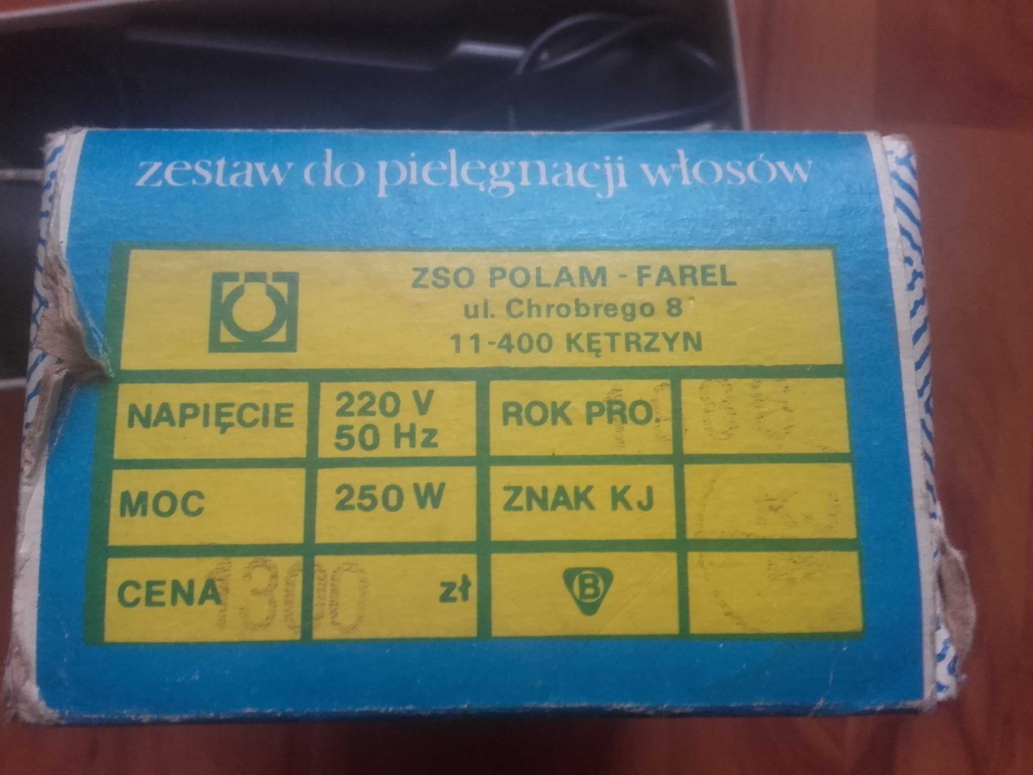 Zestaw do pielęgnacji włosów SRN-17 + Lokówka SPRAWNA PRL VINTAGE