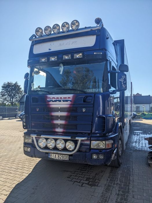Scania 144 plus przyczepa