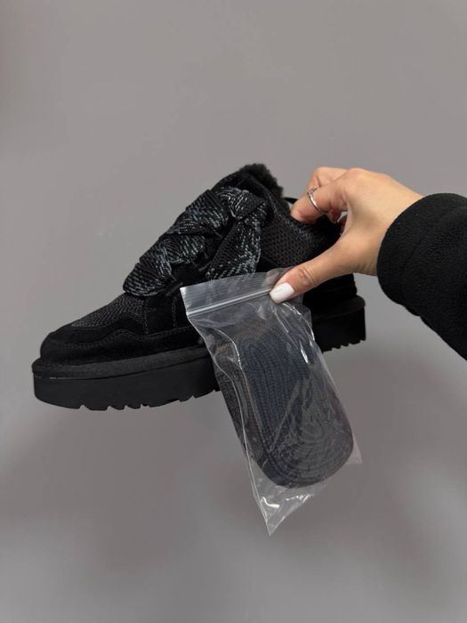 + Додаткові шнурки ‼️ Зимові снікерси UGG LOWMEL SNEAKERS BLACK