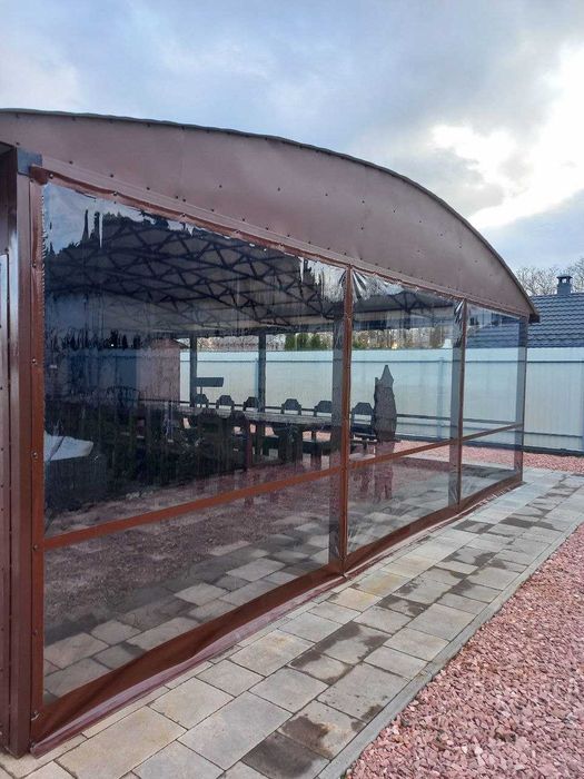 М'які вікна для тераси з тканини ПВХ