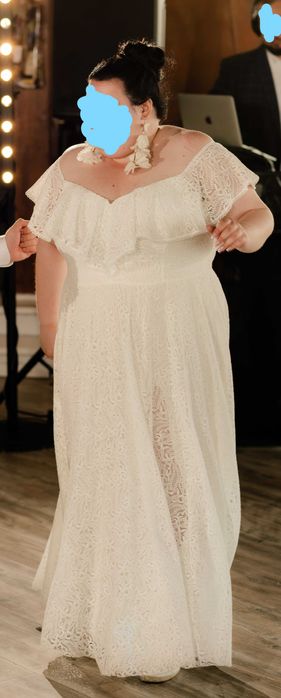 Suknia ślubna od Marty Trojanowskiej (suknieboho) rozmiar 50/52