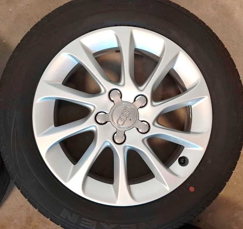 Felgi aluminiowe AUDI z oponami 205/55 R16, Super stan!!! ZOBACZ!