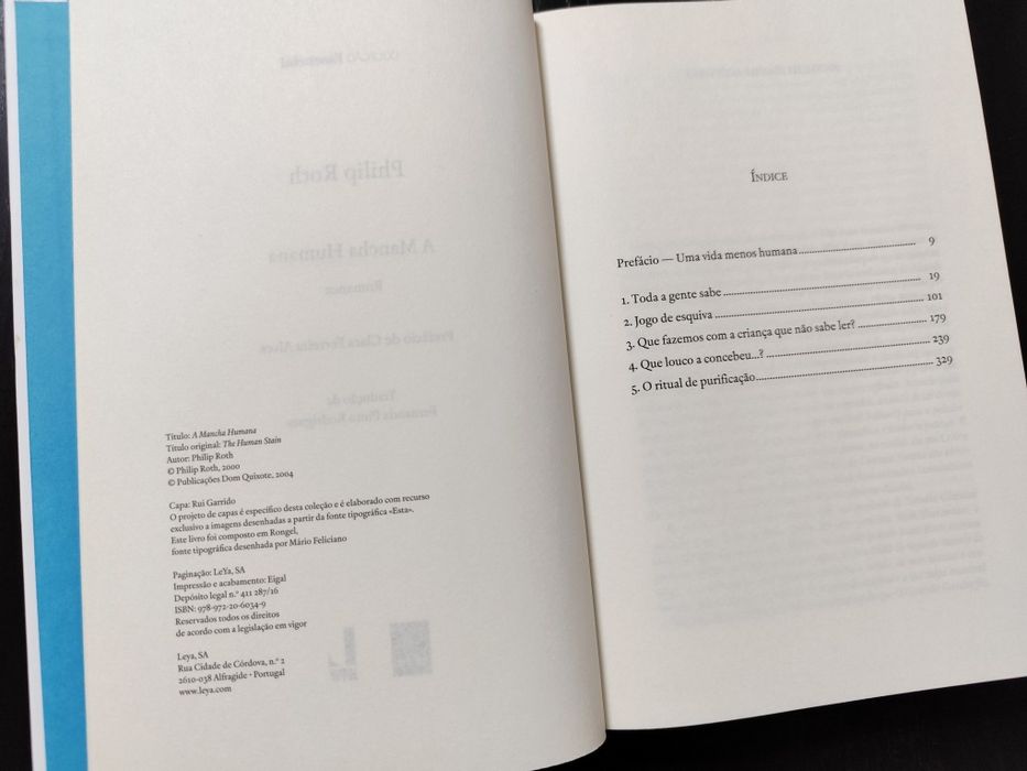 Livro: A Mancha Humana de Philip Roth