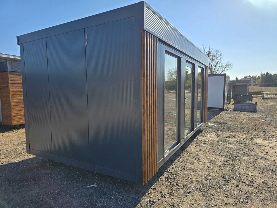 Kontener biurowy magazynowy sklepowy 6x3 z plyty