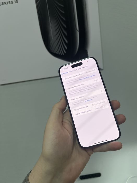 iPhone 15 Pro 256GB Black Esim Refublish 100% 0циклів