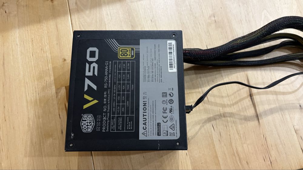 Zestaw PC z RX 570 8GB + Cooler Master 750W Gold