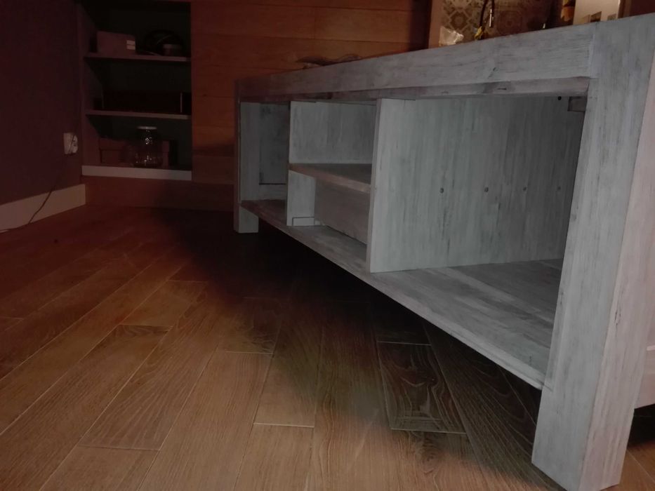 Komoda,szafka,stolik.Drewno,stal,szkło.Loft