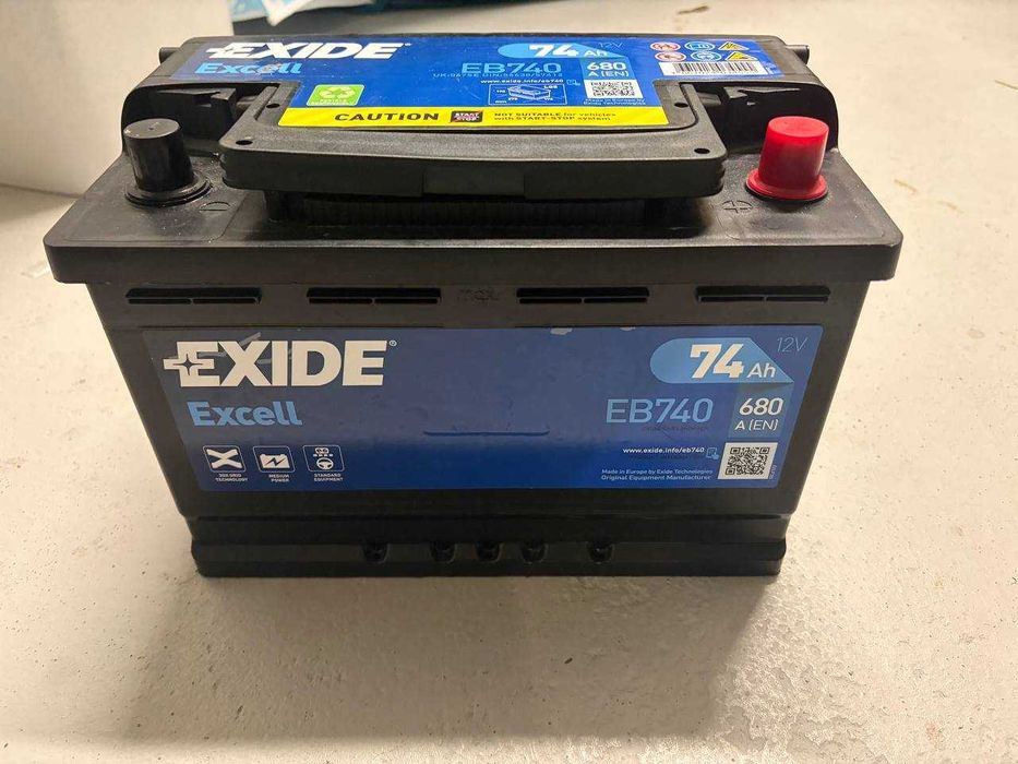Akumulator EXIDE 74Ah 680A P+