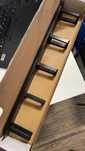 Organizator kabli 1U 19" 5 plastikowych uchwytów, czarny - nowy!