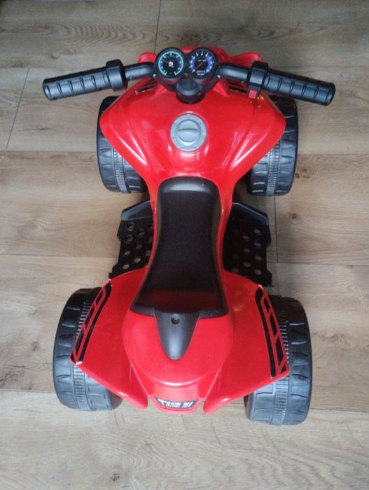 Quad Little Monster na akumulator dla najmłodszych Czerwony Napęd 25W