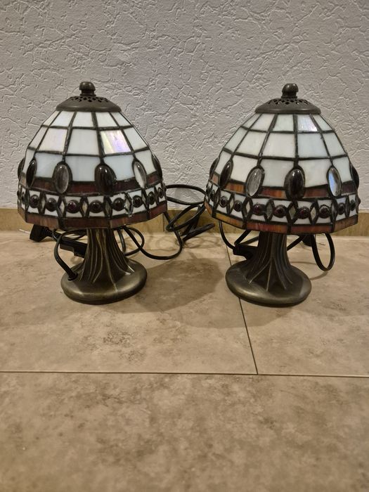 2 Pięknie lampy witrażowe Tiffany
