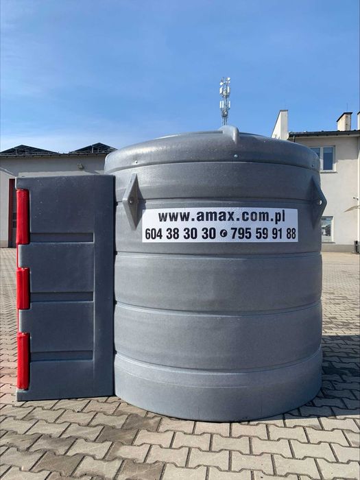 Dwupłaszczowy zbiornik na paliwo 2500l z dystrybutorem - diesel - AMAX