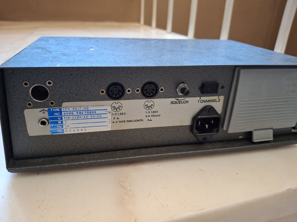 Receptor Philips + Mic sem fios decada 60 vintage