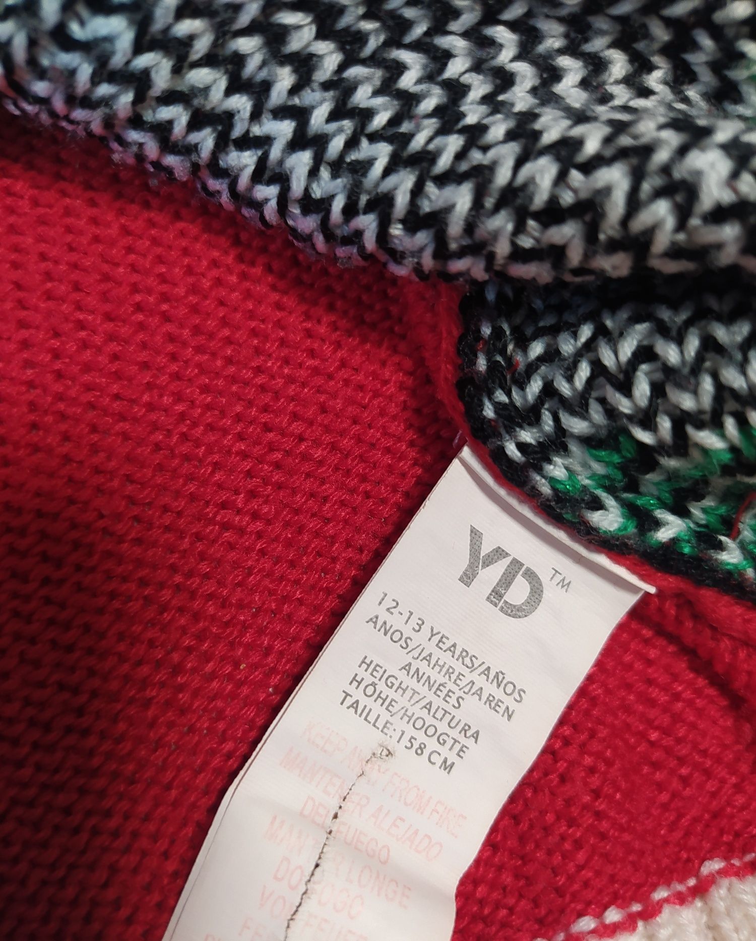 Новогодняя кофта туника свитшот свитер реглан от Primark на 12-13лет