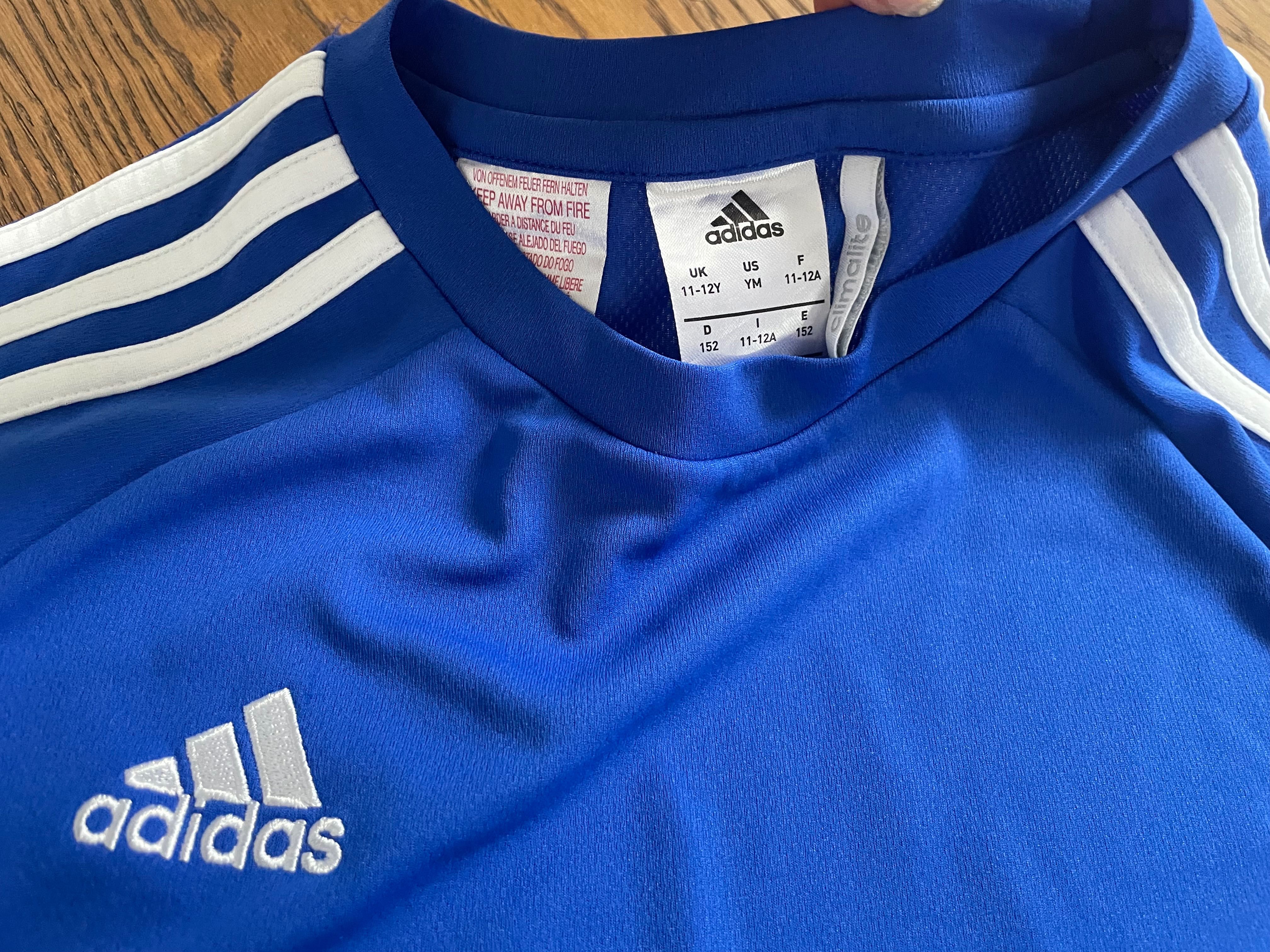Adidas koszulka piłkarska climalite niebieska dla piłkarza