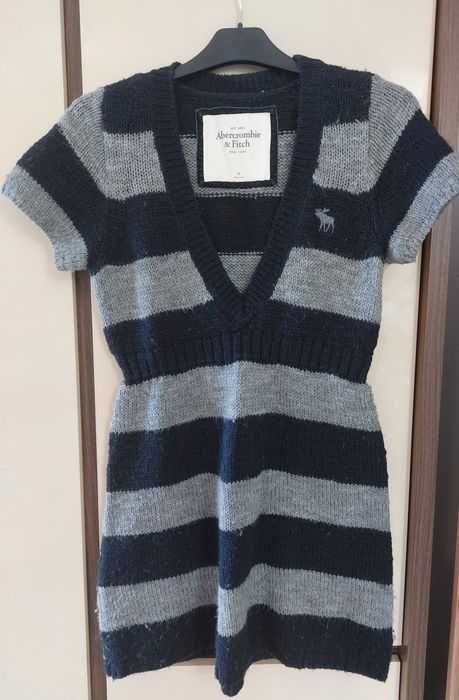 Piekny sweter tunika wełniana Abercrombie &Fitch  rozm. M