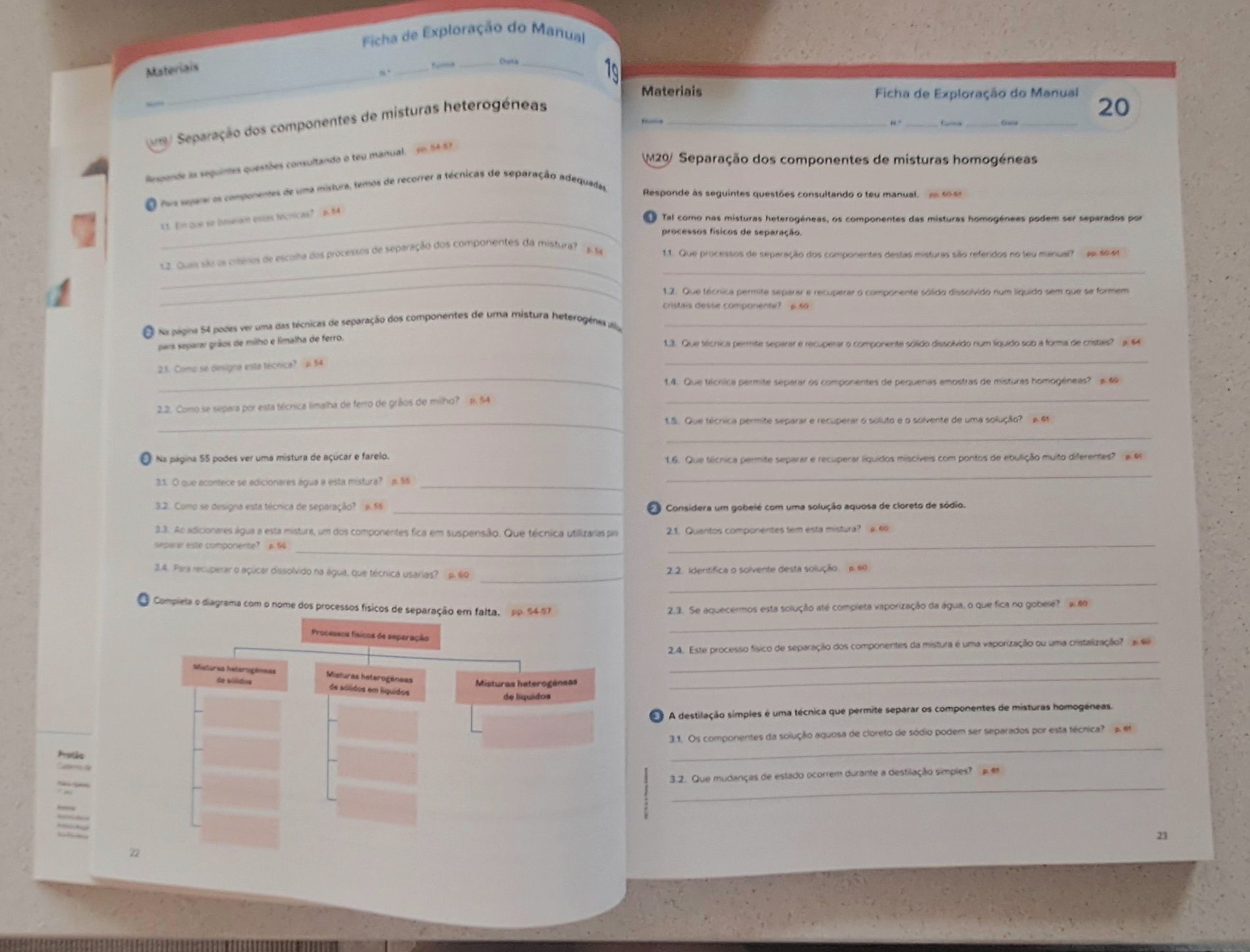 Caderno de Actividades Protão 7, Fisico Quimica NOVO