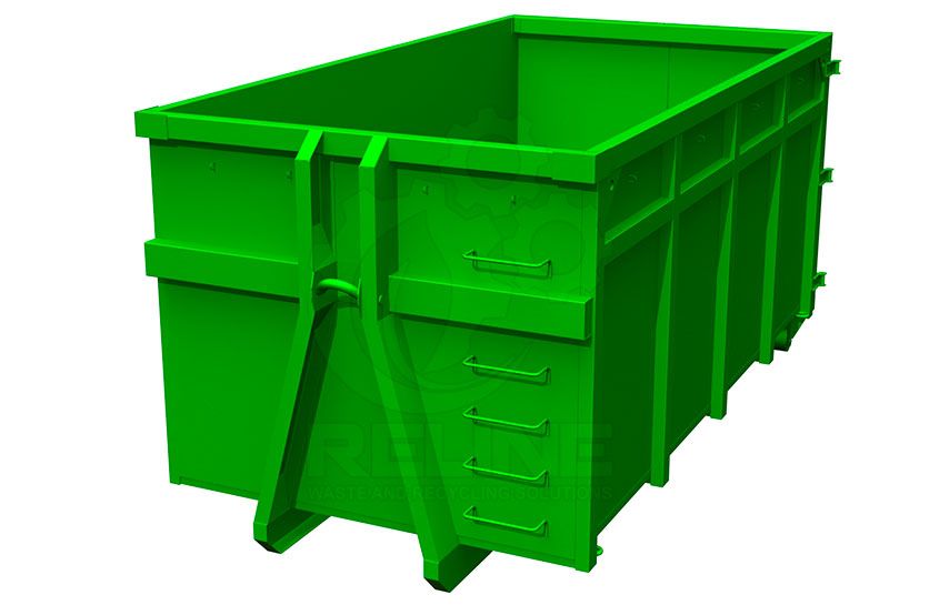 Kontener wywóz gruzu śmieci odpadów mebli wełny gabarytów