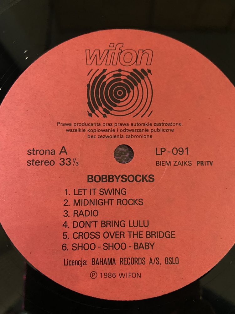 Płyta winylowa Bobbysocks