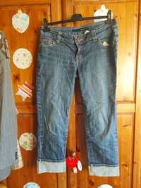 Spodnie rybaczki jeans męskie rozmiar L firma Tally Weijl