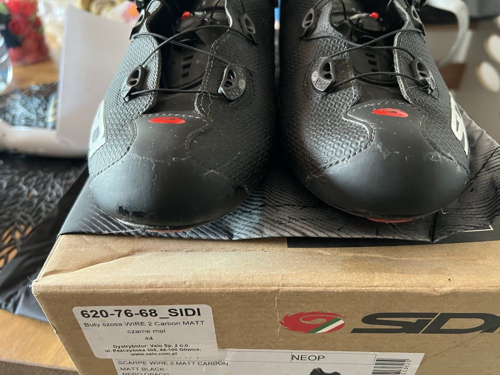 Buty szosowe Sidi wire 2 carbon Matt 44 27,8 cm czarne