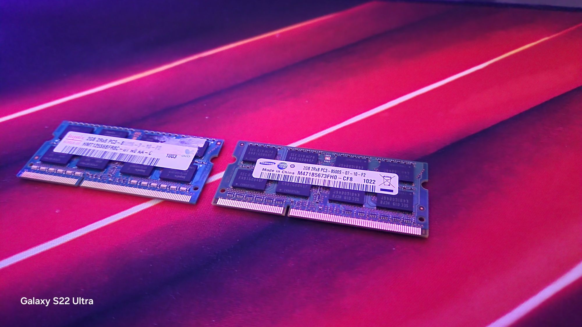Pamięć RAM 2x2GB DDR3 do laptopa - Hynix & Samsung