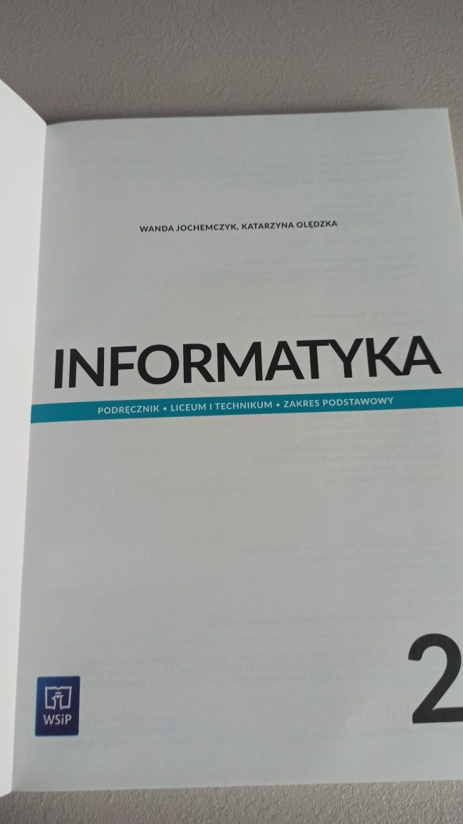 Informatyka. Podręcznik liceum, technikum. Zakres podsrawowy