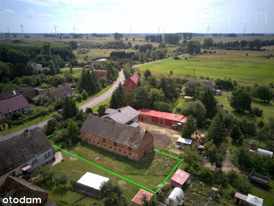 Działka rolna zabudowana w Brudzewicach