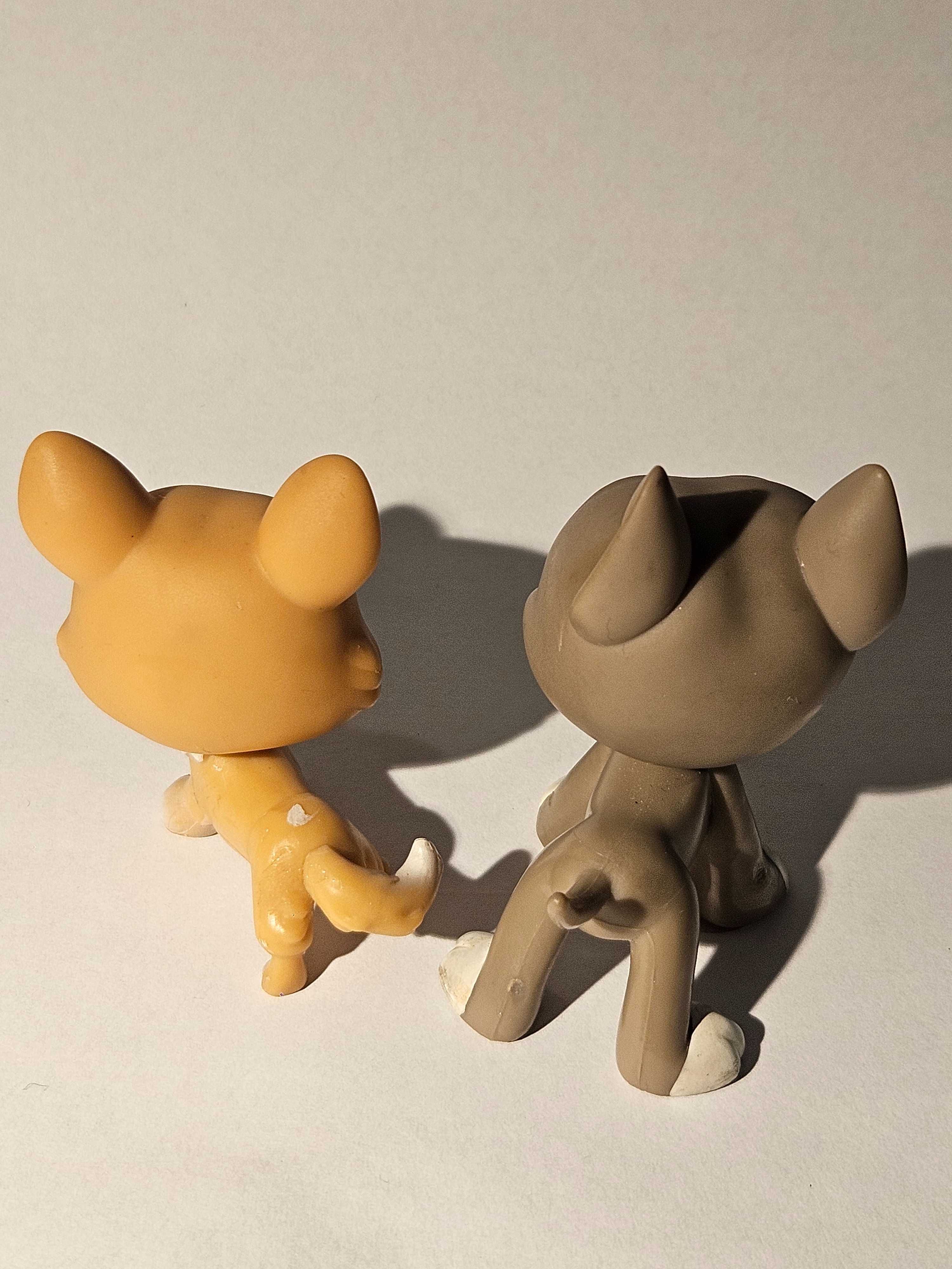 LPS zestaw figurek dog niemiecki i corgi #183 #184 Hasbro