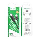 HOCO zestaw 2 kabeli USB - USB Typ C 3A 1m czarny
