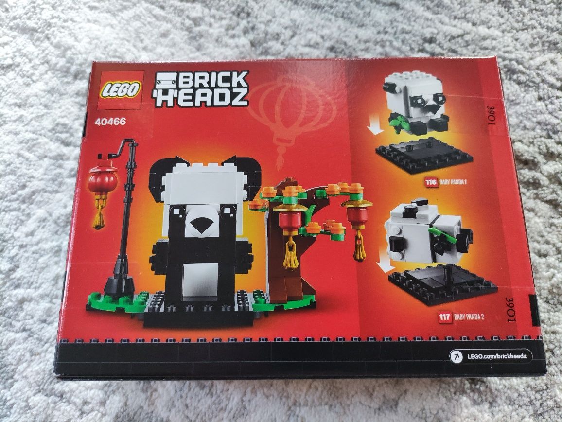 LEGO 40466 BrickHeadz - Pandy na Chiński Nowy Rok 2021