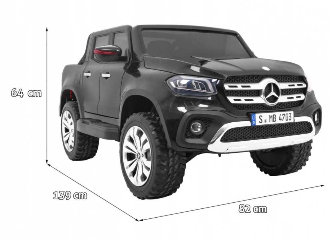 Duże Auto Pojazd Mercedes X-Class 4x4 Panel MP4 EVA LED Bagażnik Pilot