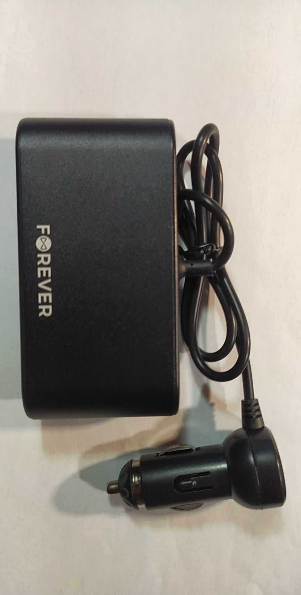 Forever rozdzielacz gniazda zapalniczki samochodowej 3x + 2xUSB 2,4A