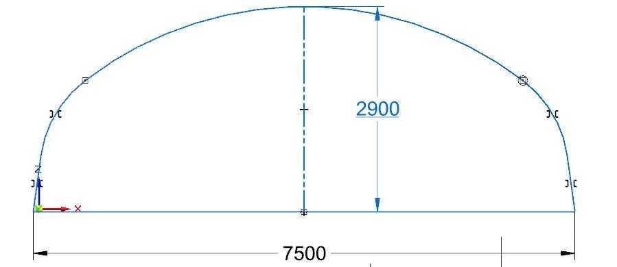 Tunel foliowy EkoTunele 7.5x2.9x30wysoce odporny na warunki pogodowe