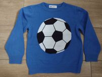 sweterek H&M sweter bluzka piłka nożna 98/104