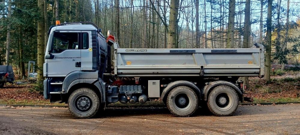 MAN TGS 28.480 6X6 Hydrodrive Meiller Kipper Bordmatic  6X6 Hydrodrive Pierwszy właściciel Prosto z Niemiec Opony