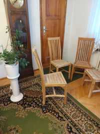 Cztery 4 drewniane krzesła palisander