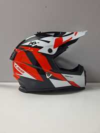 kask cross / quad LS2 MX437 FAST EVO STRIKE BLACK WHITE