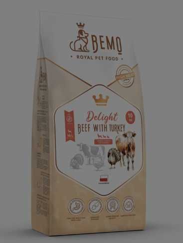 BEMO DELIGHT- karma sucha z Wołowiną i Indykiem