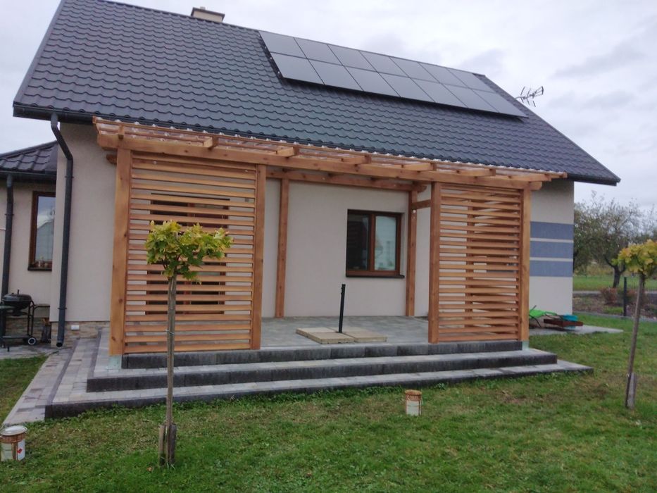 Pergola tarasowa zadaszenie tarasu