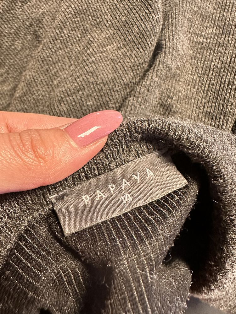 Sukienka sweterkowa na jesień zimę papaya rozmiar 42